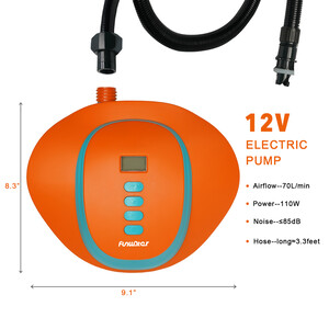 Kürek Tahtası İçin Yüksek Basınçlı Elektrikli Pompa - Pille Çalışan