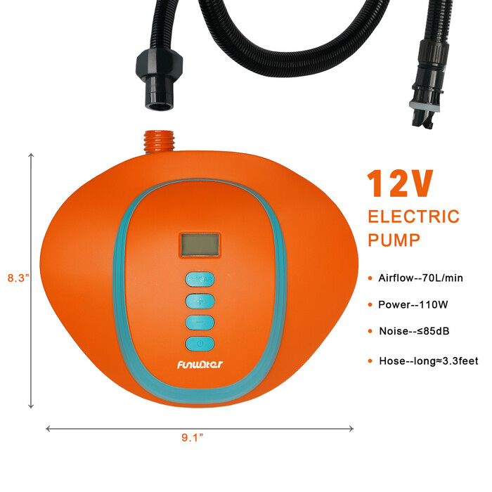 Kürek Tahtası İçin Yüksek Basınçlı Elektrikli Pompa - Pille Çalışan