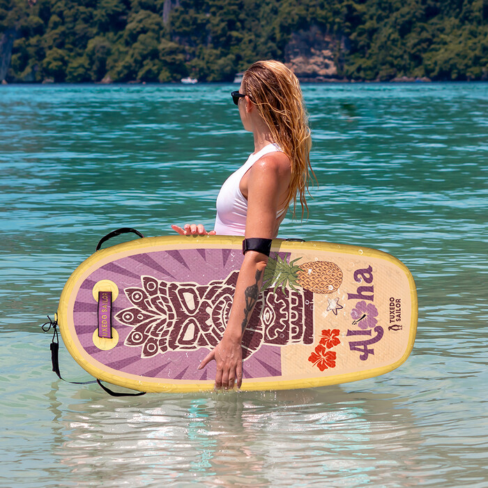 Çocuk Şişme Kürek Tahtası Bodyboard - Sarı Totem